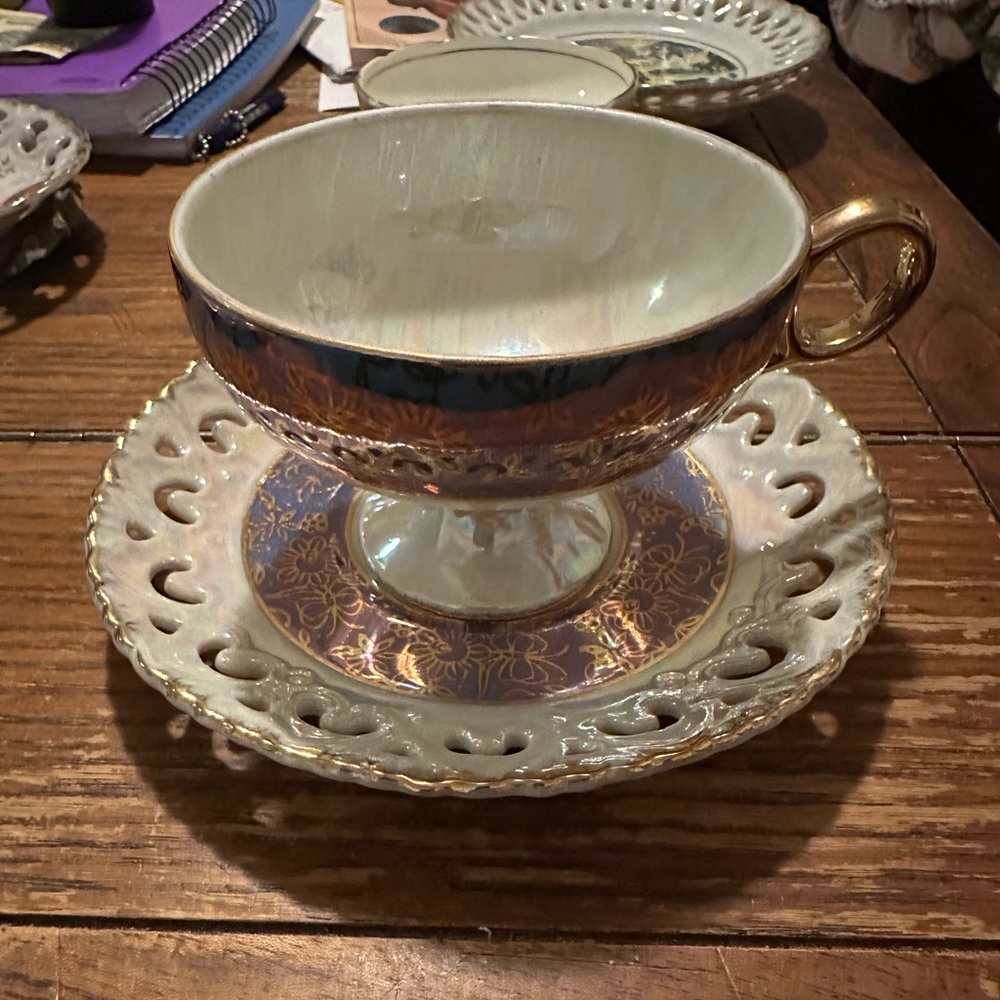 Vintage Tea and Saucer set Velco Los Angeles made in Japan